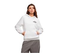 Sweatshirt à capuche femme Miss Tee The Brunch Club Blanc L