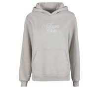 Miss Tee Sweat-shirt 'Angels Club' gris / taupe / blanc, Taille XS