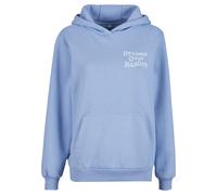 Miss Tee Sweat-shirt 'Dreams Over Reality' bleu / blanc, Taille L