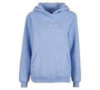 Miss Tee Dreamy Wording Fluffy Hoodie Bleu 5XL Femme