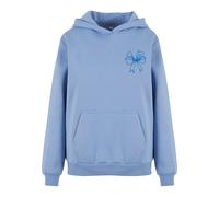 Miss Tee Sweat-shirt 'Good Vibes Bow' bleu / bleu-gris / blanc, Taille XL