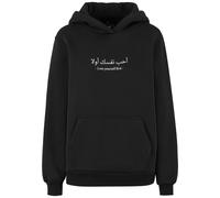 Miss Tee Sweat-shirt 'Love Yourself First' noir / blanc, Taille XL