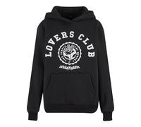 Miss Tee Sweat-shirt 'Lovers Club' noir / blanc, Taille 5XL