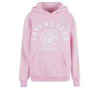 Miss Tee Sweat-shirt 'Lovers Club' rose / blanc, Taille S