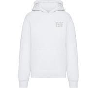 Miss Tee Sweat-shirt 'Never Look Back' gris / blanc, Taille L