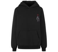 Miss Tee K Heart Hoodie Noir 2XL Femme
