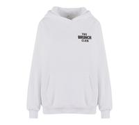 Miss Tee Sweat-shirt 'The Brunch Club' noir / blanc, Taille XL