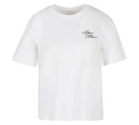 T-shirt femme Miss Tee Give A Damn Blanc L