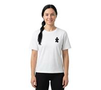 T-shirt femme Miss Tee Good Karma Happy Flower Blanc S