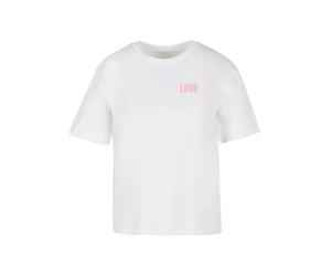 Miss Tee T-shirt 'All We Need Is Love' blanc, Taille XL