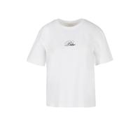 Miss Tee T-shirt 'Babe' noir / blanc, Taille S