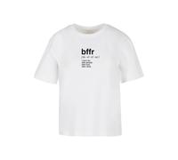 Miss Tee T-shirt 'Bffr' noir / blanc, Taille XXXL