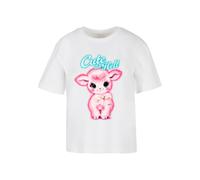T-shirt femme Miss Tee Cute As Hell Blanc L