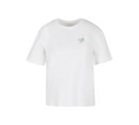 Miss Tee T-shirt 'Chasing Aces' vert / blanc, Taille S
