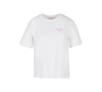 Miss Tee T-shirt 'Embrace Every Moment' rose / blanc, Taille XS