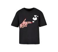 Miss Tee T-shirt 'Girl Bang' noir, Taille L