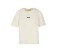 Miss Tee T-shirt 'Girl Gang' rose / noir / blanc cassé, Taille M