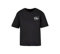 Miss Tee T-shirt 'Good Vibes' noir / blanc, Taille S