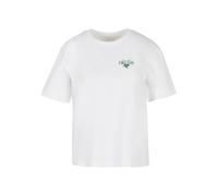 Miss Tee T-shirt 'Grow Your Dreams And Plants' vert / blanc, Taille M
