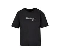 Miss Tee T-shirt 'Heartbreaker Girl' framboise / noir / blanc, Taille S