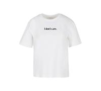 Miss Tee T-shirt 'I Don´t Care' noir / blanc, Taille 4XL
