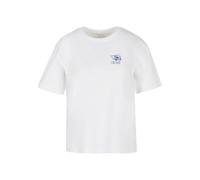Miss Tee T-shirt 'Live Slow Seashells' bleu / blanc, Taille XL