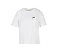 Miss Tee T-shirt 'Peace Hand' gris / gris foncé / noir / blanc, Taille XXL