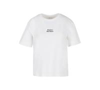 Miss Tee T-shirt 'Sunlover Starchaser' noir / blanc, Taille M