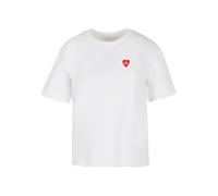 Miss Tee T-shirt 'Très Cool' rouge / blanc, Taille S
