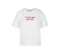 Miss Tee T-shirt 'Won't Hurt' nude / rose clair / rouge / blanc, Taille L