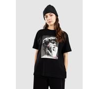 Miss Tee T-shirt 'Tongues Out' rose / noir / blanc, Taille L