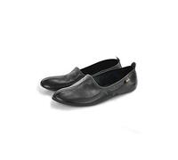 Miss Tesettür Chaussures en Cuir véritable Halal Faites à la Main pour Tawaf et Umra ou Maison, Pantoufles, Islam Mest, Noir, 44 EU