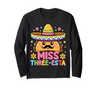 Miss Three Esta Mexican 3rd Birthday Fiesta Party for Girls Manche Longue
