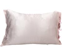 Miss Trucco Taie d'Oreiller en Satin de Soie - Rose