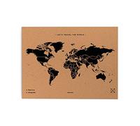 Miss Wood Carte My World L- liège Naturel Noir - 60 x 45cm