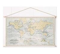 Miss Wood Carte Woody Cotton Oceans 60 CM X 90 CM