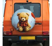 Miss You Bear - Housse de pneu de secours de 38,1 cm, résistante aux intempéries et à la poussière, ajustement universel pour camping-car, remorque, VUS, camion, camping-car