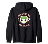 Miss You So Matcha Lover Thé Vert Matcha Pun Kawaii Graphic Sweat à Capuche