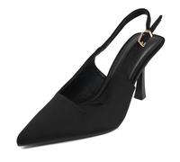 MISSCAI Escarpins Femme Élégants Slingback Bout Pointu Talon 9 cm | Bride arrière réglable, chaussures à talon de cérémonie, tige en textile, insert en mousse à l'avant-pied