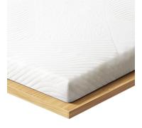 MISSCOZY Surmatelas 140 x 200 cm H3/H4 en Mousse à mémoire de Forme de 8 cm - Certifié Oeko-TEX® pour lit à sommier tapissier et canapé-lit inconfortable, Lavable