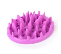MissFox Gamelle Anti-glouton Gamelle Interactif pour Chien Chat Gamelle Evite Manger Vite (Violet)