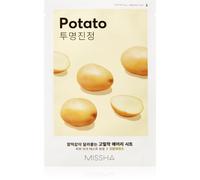 Missha Airy Fit Potato masque en tissu lissant pour une peau lumineuse 19 g