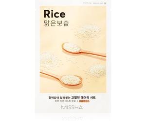 Missha Airy Fit Rice masque tissu purifiant et rafraîchissant 19 g