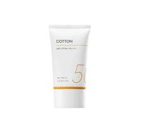 Missha All Around Safe Block Cotton Sun SPF50+ PA++++ : Protection Solaire avec Texture Légère et Finition Mate, pour une Protection Complète et Confortable.