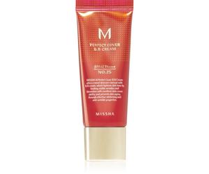 Missha M Perfect Cover BB crème très haute protection solaire petit format teinte No. 25 Warm Beige SPF 42/P 20 ml