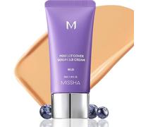 MISSHA M PERFECT COVER Sérum BB CREAM No.25 Beige chaud, couleur hydratante, complexe de superaliments, couverture modulaire, peau de cristal, sans PA