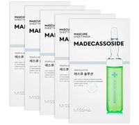 MISSHA - Masque en feuille Missha Mascure Rescue Solution avec Madécassoside | Pour peau sensible et endommagée | Apaisante et réparatrice | Avec extrait de Centella Asiatica, 1 unité