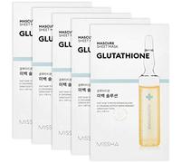 MISSHA - Masque Facial Éclaircissant Glutathion Mascure Whitening Solution | Antioxydant Puissant | Réduit les Taches et Décolorations | Uniformise le Teint de la Peau, 1 Unité