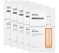 MISSHA - Masque Facial Nutritif au Propolis Mascure Nutrition Solution Sheet Mask | Hydratation et Revitalisation | Propriétés Antibactériennes et Anti-inflammatoires, 1 Unité