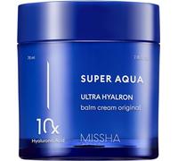 MISSHA - Super Aqua Ultra Hyalron Balm Cream | Hydratation Profonde avec Acide Hyaluronique | Peau Douce et Lumineuse | Texture Baume Non Grasse, 50 ml, 1 Unité